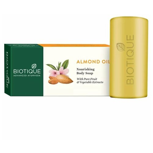 Biotique Мыло кусковое Bio Almond oil Nourishing Body Soap, 150 мл, 150 г мыло миндаль марки биотик almond soap biotique 150 грамм