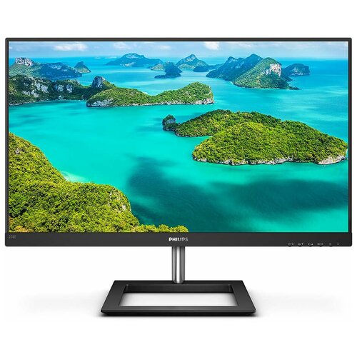 27 Монитор Philips 278E1A, 3840x2160, 60 Гц, IPS, черный/серебристый жк монитор philips e line 27 4k panel ips 3840x2160 16 9 60 hz 4 мс колонки наклон 278e1a