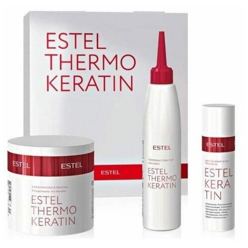 ESTEL THERMO KERATIN Набор для процедуры волос, 735 мл