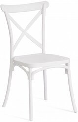 Стул Tetchair CROSS (mod. PL24) / 1 шт. в упаковке, пластик, 48 х 58 х 89 см, White (белый) 11954