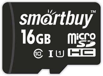 Карта памяти SmartBuy microSDHC Class 10 UHS-I U1 16 GB