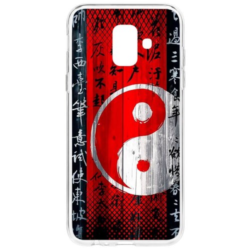 фото Чехол на samsung galaxy a6 (2018) a600f kruche print инь ян