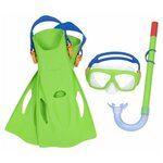 Набор для плавания SureSwim, маска, ласты, трубка, 7-14 лет, цвета МИКС, Bestway - изображение