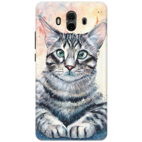 фото Re:pa накладка transparent для huawei mate 10 с принтом "ушастый котик"