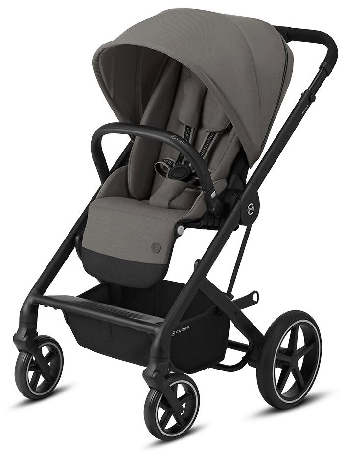 Коляска прогулочная Cybex (Сайбекс) Balios S Lux BLK Soho Grey с дождевиком 521001557