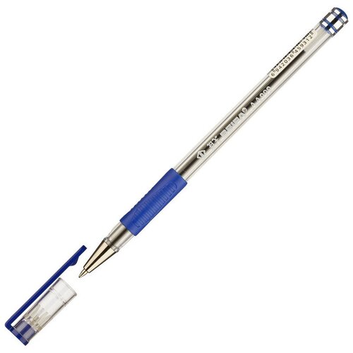 фото Ручка шариковая beifa аа999 0,5мм синий с рез.манж.китай 11 штук