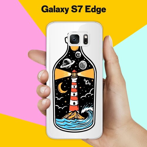 Силиконовый чехол на Samsung Galaxy S7 Edge Бутылка / для Самсунг Галакси С7 Едж силиконовый чехол на samsung galaxy s7 edge синий цвет для самсунг галакси с7 едж