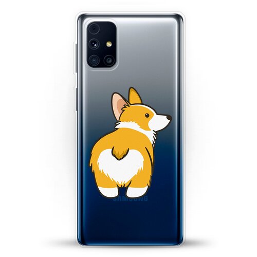 фото Силиконовый чехол корги на samsung galaxy m31s andy & paul
