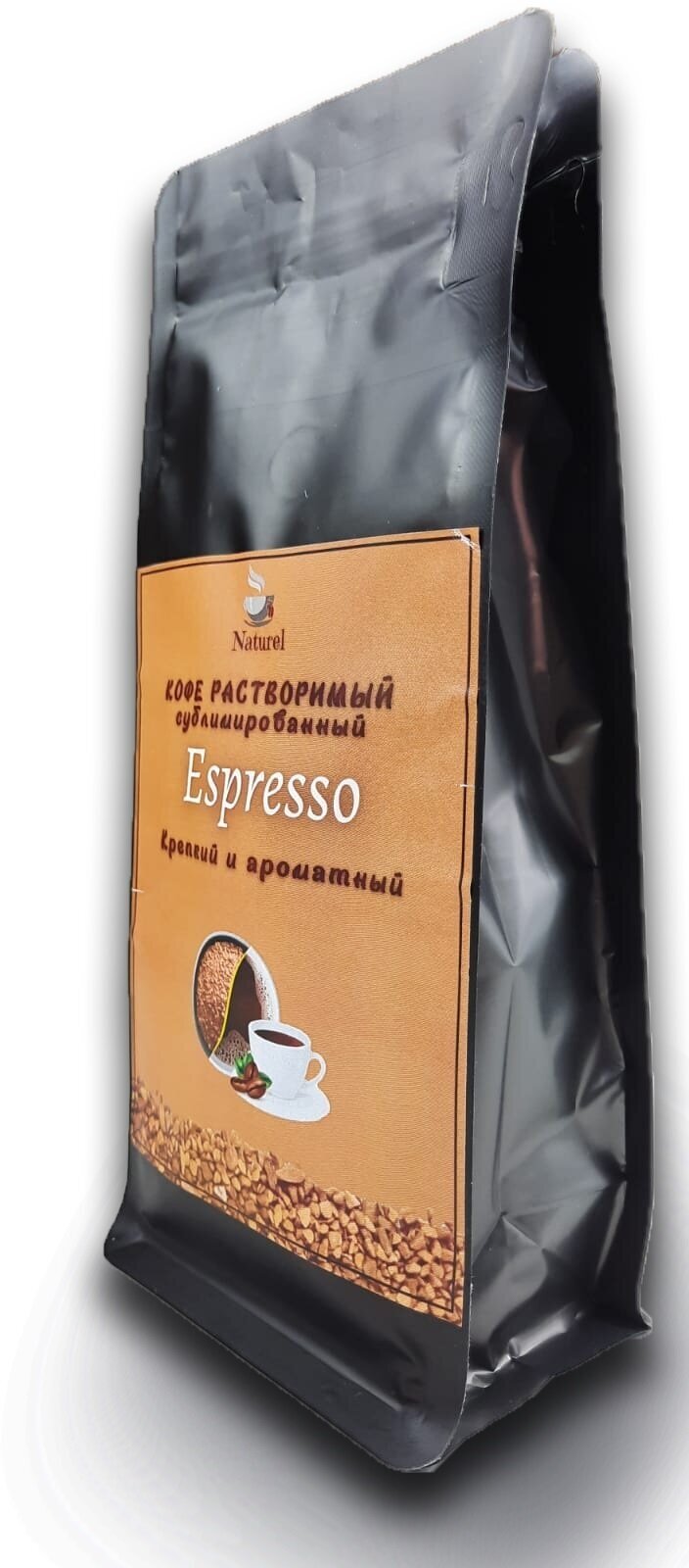 Кофе растворимый Naturel Espresso сублимированный, пакет ZIP-LOCK, 70г - фотография № 2