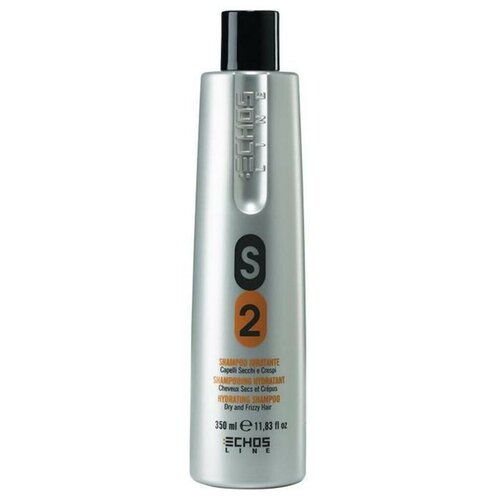 Echosline шампунь S2 Dry & Frizzy Hair Shampo Увлажняющий для сухих и непослушных волос, 350 мл echos line увлажняющий шампунь для сухих и непослушных волос 1000мл s2 dry