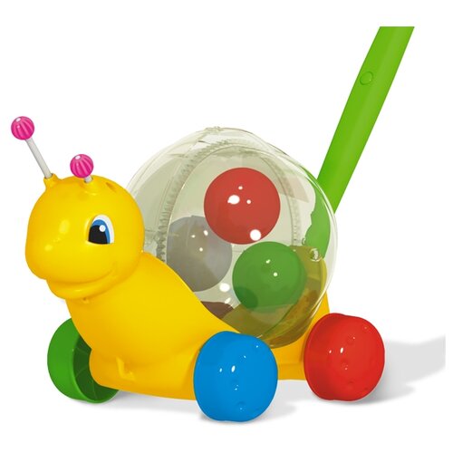 Каталка-игрушка Stellar Улитка, 02151, желтый