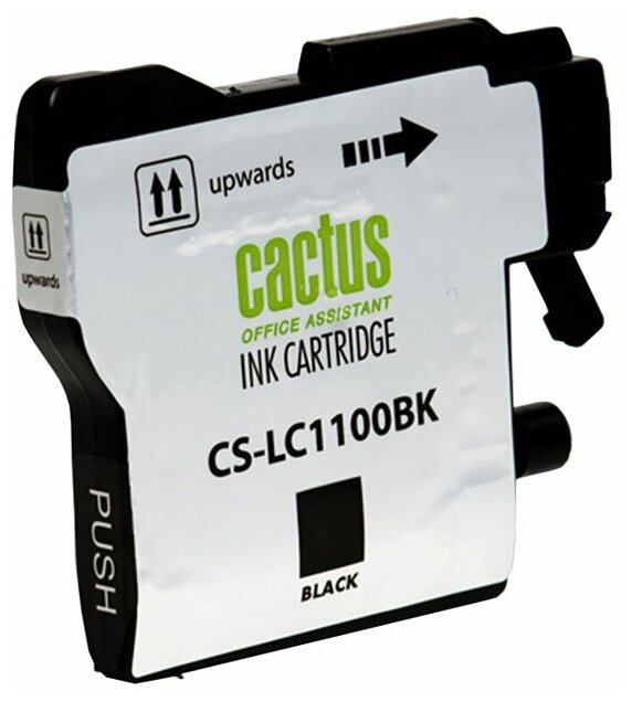 Картридж струйный Cactus CS-LC1100BK черный для Brother DCP-385c/6690cw/MFC-990/5890/5895/6490 (16мл) - фото №2
