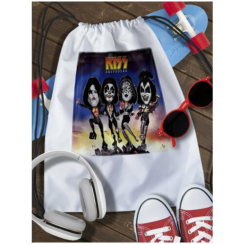 Мешок для сменной обуви kiss - 3027 heavy metal kiss band rock music diamond embroidery painting picture full drills mosaic cross stitch kits handwork decor gift