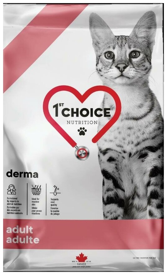 1st CHOICE Корм для кошек Grain Free Derma с Гиперчувствительной Кожей Лосось