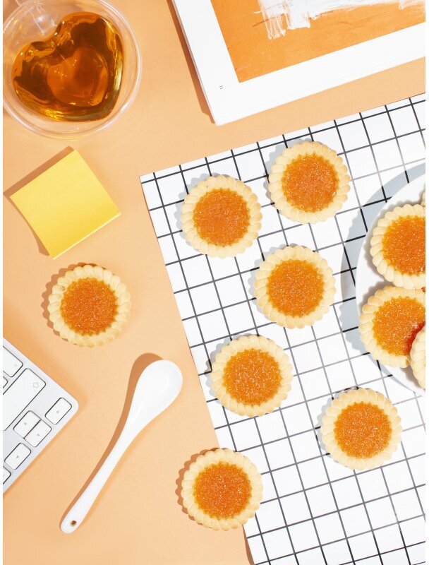 Печенье сдобное Деловой Стандарт Cookies with orange marmalade, 420г - фотография № 4