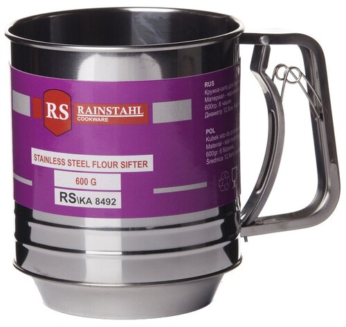 Rainstahl Сито-кружка 8492RS/KA, 600 мл, 12.8 см, серебристый