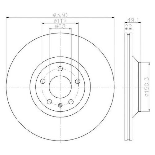 фото Тормозной диск textar 92132603 для audi a6