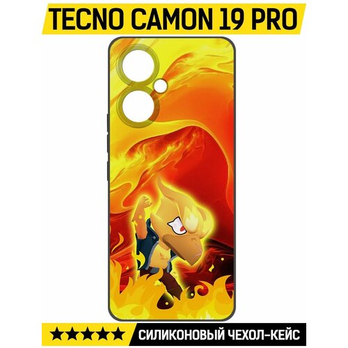 Чехол-накладка Krutoff Soft Case Brawl Stars - Ворон-Феникс для TECNO Camon 19 Pro черный чехол накладка krutoff soft case brawl stars фрэнк для tecno camon 19 черный