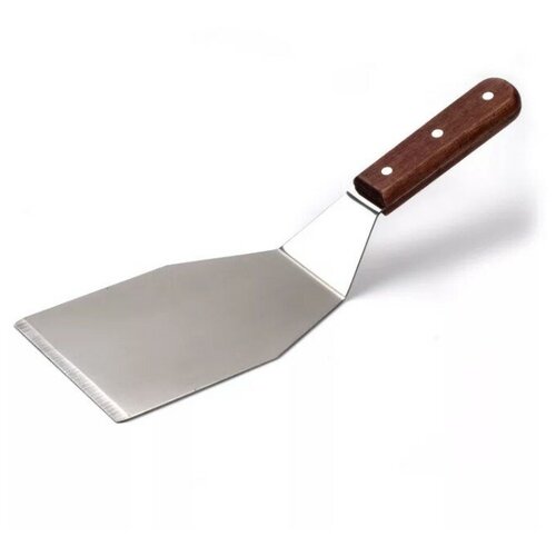 Лопатка широкая , 33 см х 11 см , нерж, сталь с деревянной ручкой.