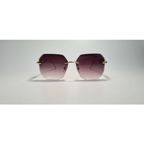 фото Солнцезащитные очки noname, квадратные, оправа: металл, устойчивые к появлению царапин, с защитой от уф, градиентные, для женщин, серебряный