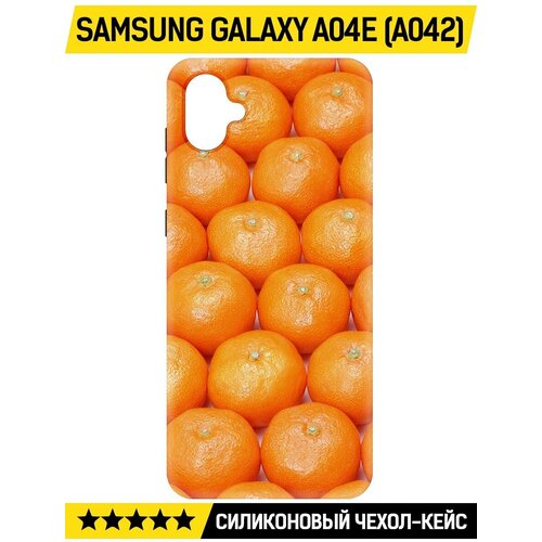 Чехол-накладка Krutoff Soft Case Мандаринки для Samsung Galaxy A04e (A042) черный чехол накладка krutoff soft case уэнсдей аддамс тайлер для samsung galaxy a04e a042 черный