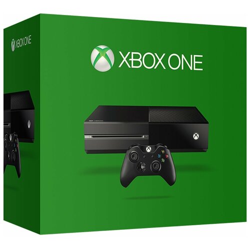 Игровая приставка Microsoft Xbox One 500 ГБ HDD, без игр, черный