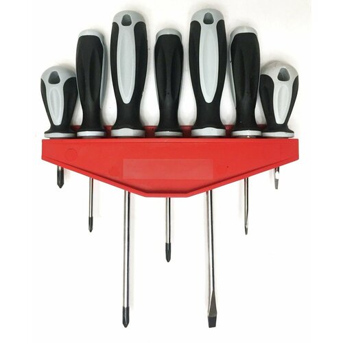 Набор отверток намагниченных 7шт + полка, Fertile Land, 8 предметов