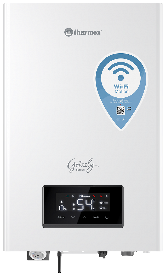 фото Электрический котел Thermex Grizzly Wi-Fi 5-12 кВт, одноконтурный