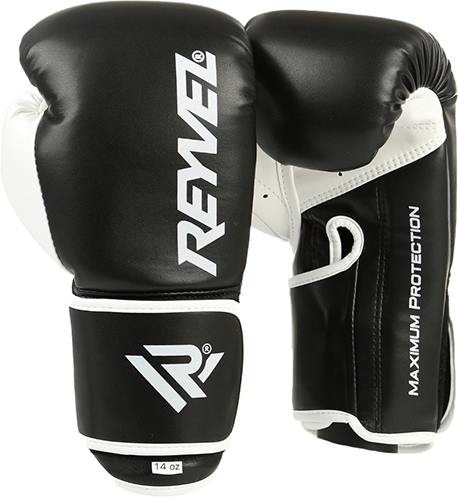 Боксерские перчатки Reyvel Maximum Protection Black (16 унций)
