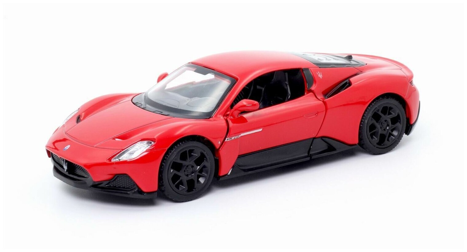 Машина металлическая RMZ City серия 1:32 Maserati MC 2020, инерционный механизм, двери открываются, красный цвет. 554982-R