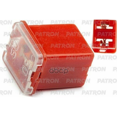 Предохранитель Блистер 1Шт Pal Low Profile Fuse 50A Красный 16X12x10mm PATRON арт. PFS184