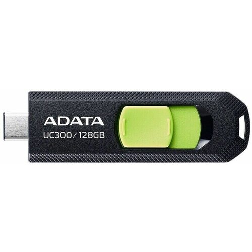 Флешка A-Data UC300 128ГБ USB3.2 черный/зеленый (ACHO-UC300-128G-RBK/GN)