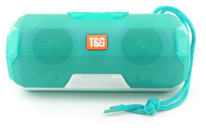 Портативная акустика T&G TG143, 10 Вт, бирюзовый