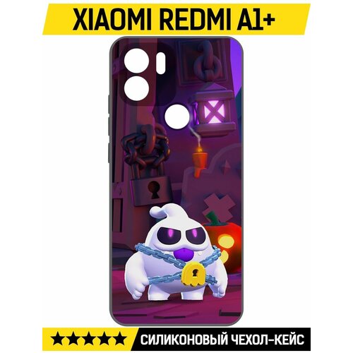 Чехол-накладка Krutoff Soft Case Brawl Stars - Призрак Скуик для Xiaomi Redmi A1+ черный чехол накладка krutoff soft case brawl stars призрак скуик для xiaomi redmi note 12 pro 5g черный