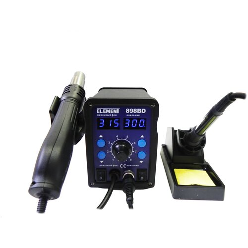 Паяльная станция ELEMENT 898BD Цифровая индикация 444800₽