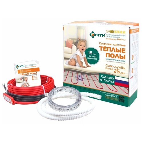 ЧТК Провод нагревательный 15Втм 570м 2жил теплый пол 45С ЧТК 12402₽