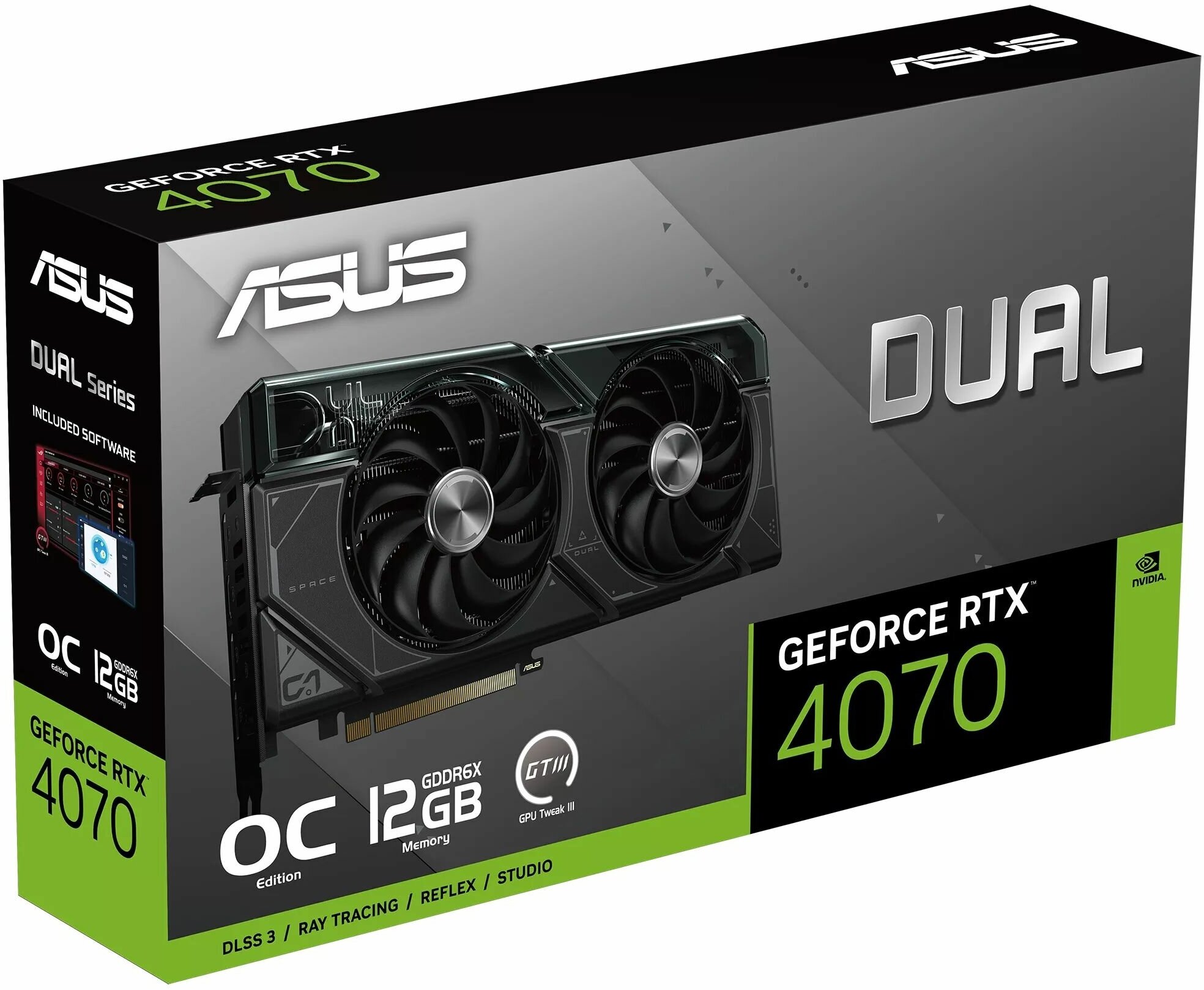 Видеокарта Asus GeForce RTX 4070 Dual 12G OC (DUAL-RTX4070-O12G) - фото №5