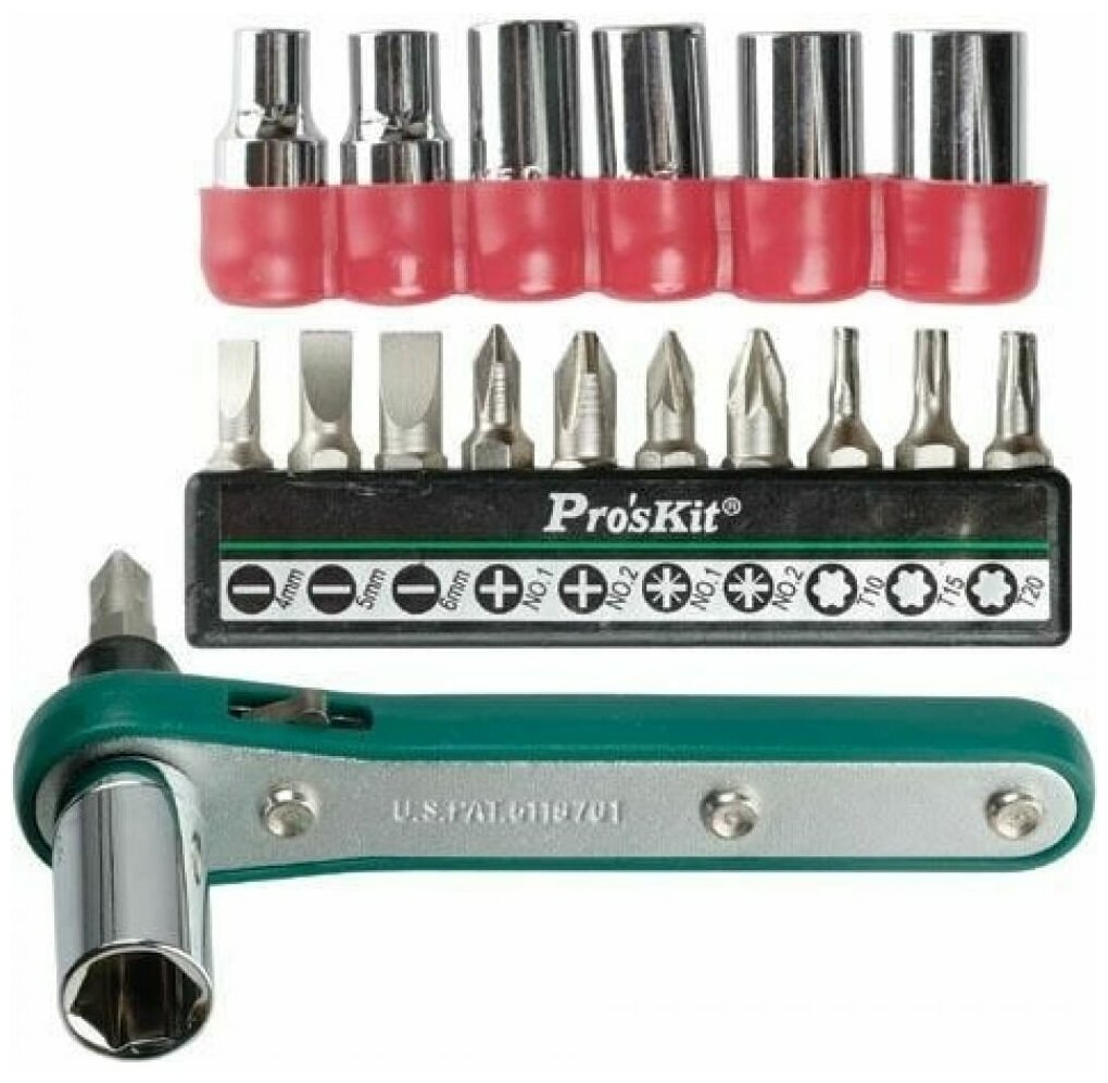 фото Двухсторонняя трещотка ProsKit 1PK-202A