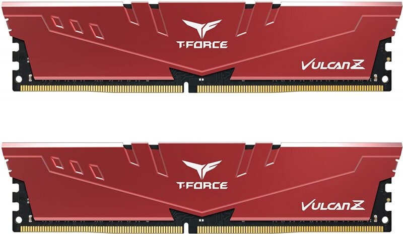 Оперативная память DIMM TEAMGROUP T-Force Vulcan Z 16GB (8GB x2) DDR4-3200 Red (TLZRD416G3200HC16CDC01)