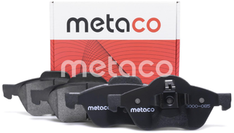 Дисковые тормозные колодки передние METACO 3000-085 для Renault Laguna, Renault Megane, Renault Scenic (4 шт.)