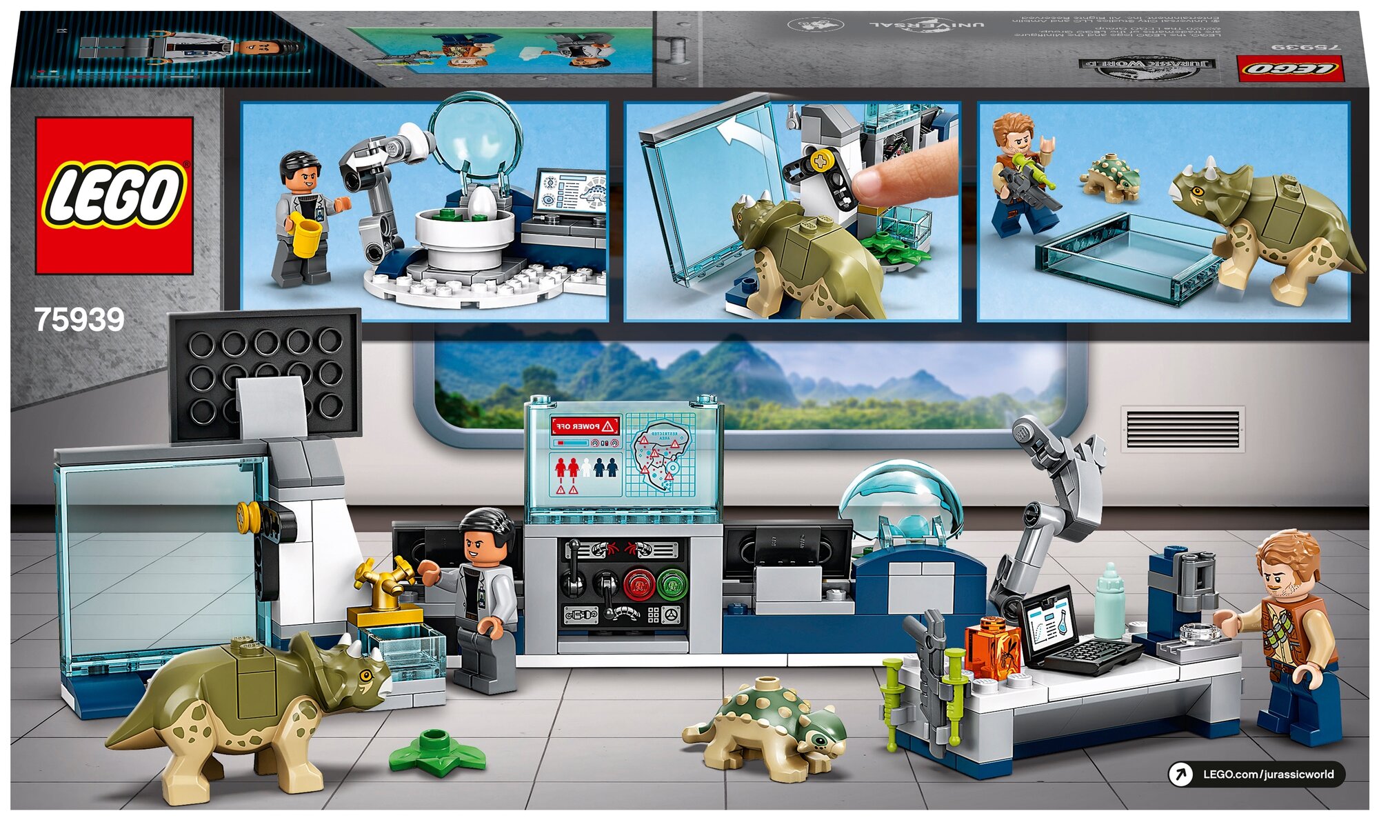 Конструктор LEGO Jurassic World Лаборатория доктора Ву: побег детенышей динозавров, 164 детали (75939) - фото №2