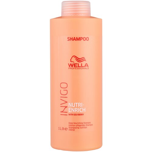 Wella Professionals шампунь Invigo Nutri-Enrich ультрапитательный, 1000 мл wella invigo nutri enrich deep nourishing shampoo ультрапитательный шампунь 250 мл