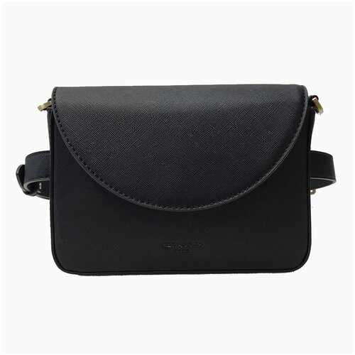 фото Сумка поясная hexagona ligne eileen с плечевым ремнем, черная