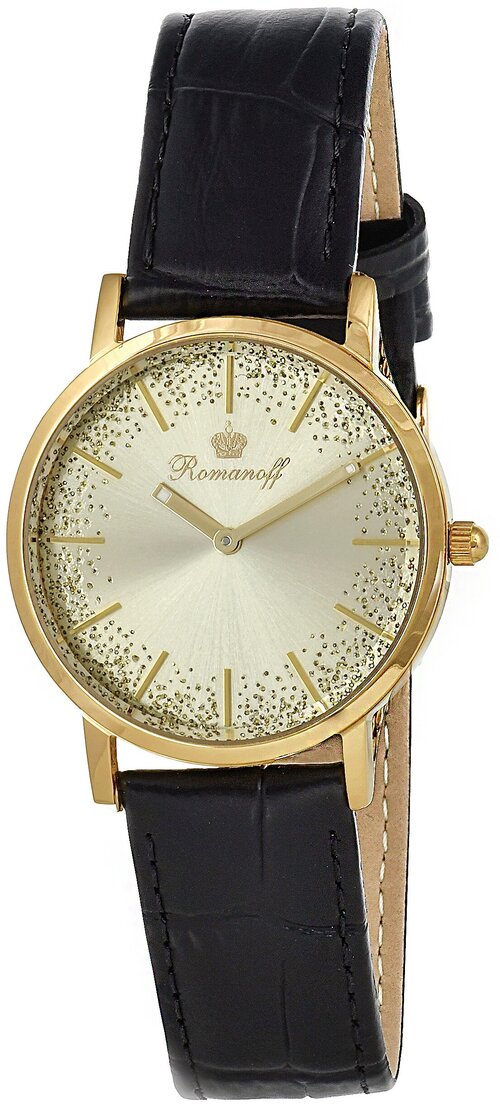 Наручные часы Romanoff Модель 4595LA5BL, желтый, черный