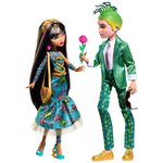 2 куклы Монстер Хай Клео и Дьюс каникулы любовное издание, Monster High Howliday Cleo De Nile and Deuce Gorgon Love edition - изображение