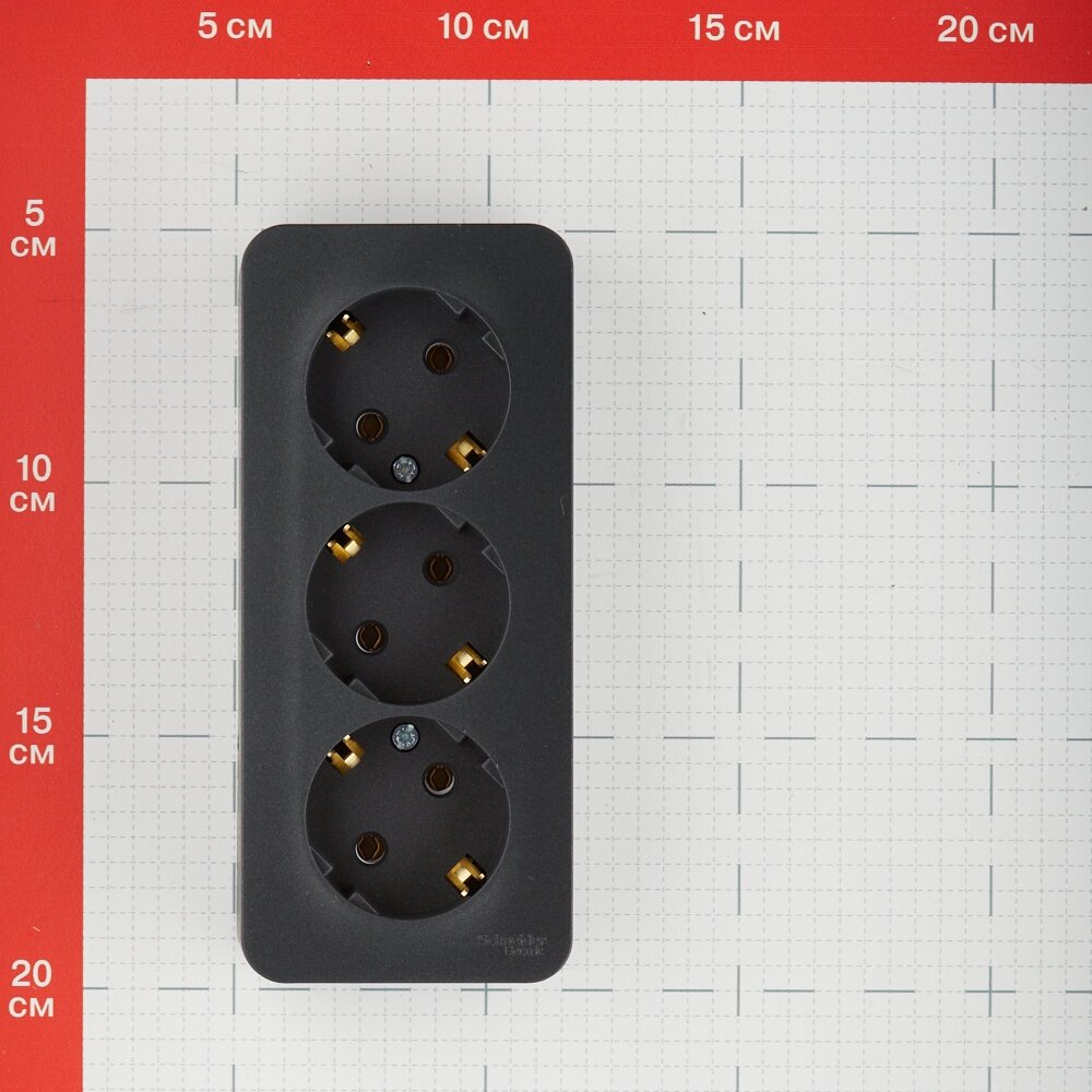 Трехместная розетка Systeme Electric Schneider electric - фото №13