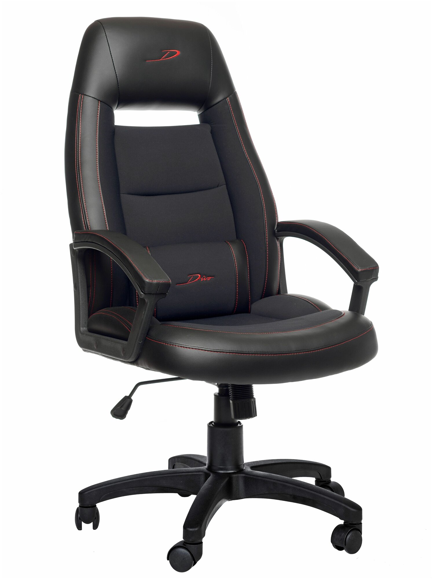 Компьютерное кресло РосКресла Divo игровое, обивка: текстиль/экокожа, цвет: черный