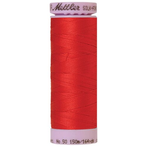 Нить для машинного квилтинга SILK-FINISH COTTON 50, 150 м 100% хлопок 0510 Hibiscus ( 9105-0510 ) нить для машинного квилтинга silk finish cotton 50 150 м 100% хлопок 1090 snomoon 9105 1090