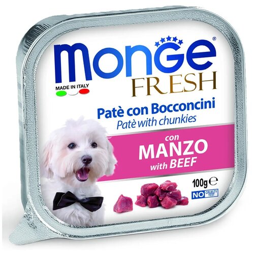 Monge dog fresh консервы для собак говядина