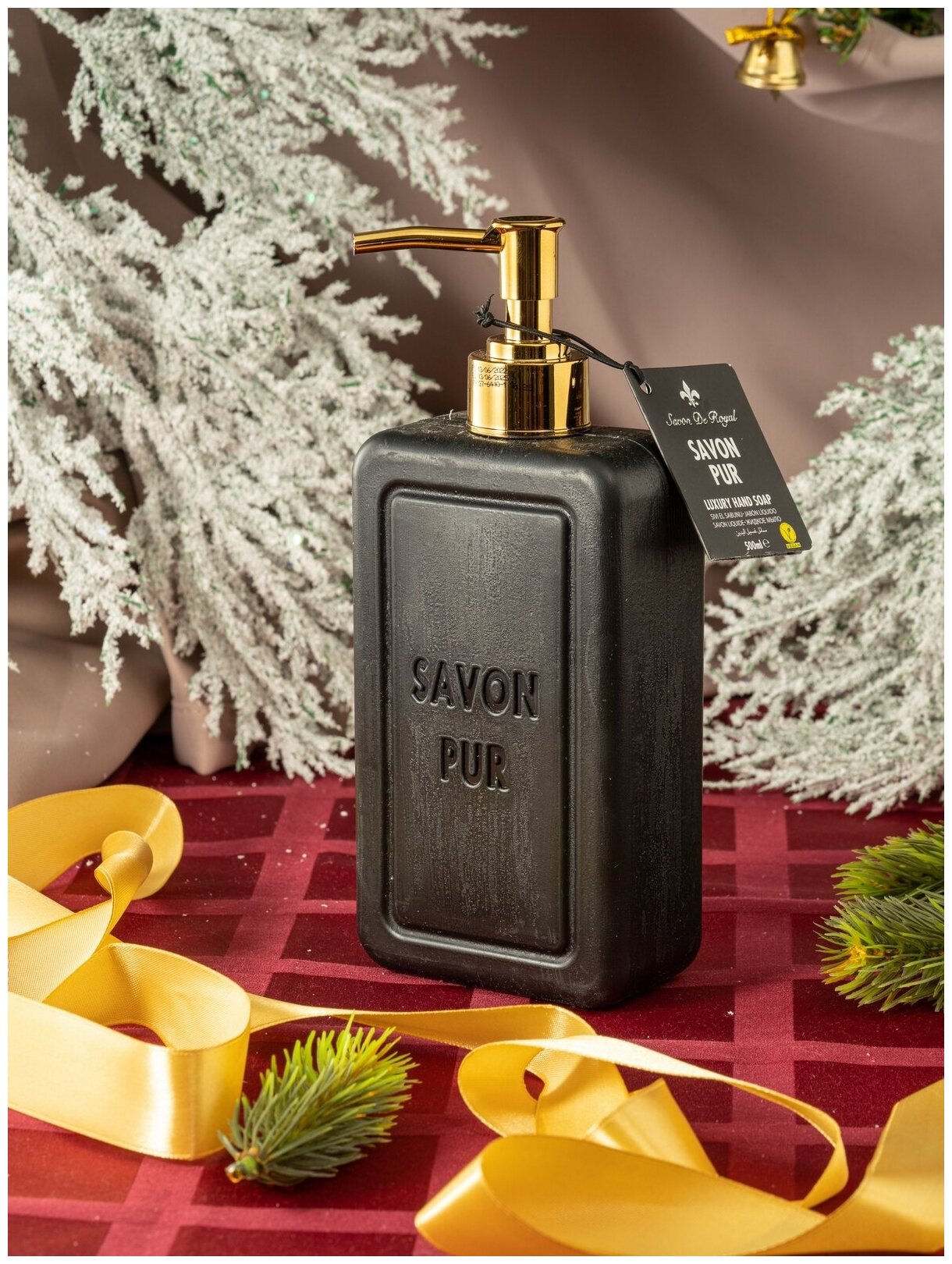 фото Люксовое жидкое мыло для рук "Черное", серия "Чистота", Savon De Royal, 500 мл, 1 шт.